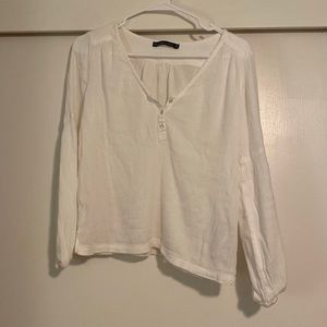 Abercrombie white long sleeve